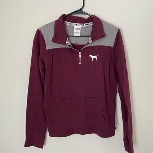 Small VS Pink Quarter Zip